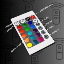 Fita Led 5050 Rgb Colorida 60leds/m Ip65 + Controladora e Controle Remoto Wifi + Fonte de Alimentaçã - 8