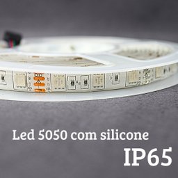 Fita Led 5050 Rgb Colorida 60leds/m Ip65 + Controladora e Controle Remoto Wifi + Fonte de Alimentaçã - 5