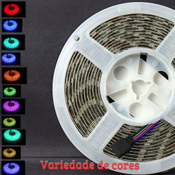 Fita Led 5050 Rgb Colorida 60leds/m Ip65 + Controladora e Controle Remoto Wifi + Fonte de Alimentaçã - 4