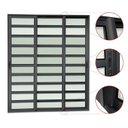 Ver imagem 2 de Porta de Correr com Travessas 3 Folhas Moveis Sequenciais 210 x 240 Elite com Fecho Automático Vidro