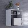 Suporte para Micro-ondas e Forno Nicho Suspenso Madeira Madeira - 2
