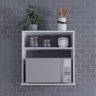 Suporte para Micro-ondas e Forno Nicho Suspenso Madeira Madeira - 1