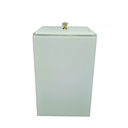 Ver imagem 1 de Lixeira Acrílico Premium 5,5 Litros Esconde Sacola Puxador Cristal