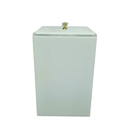 Lixeira Acrílico Premium 5,5 Litros Esconde Sacola Puxador Cristal - 2