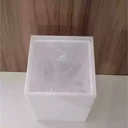 Ver imagem 6 de Lixeira Acrílico Premium 5,5 Litros Esconde Sacola Puxador Cristal