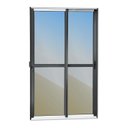 Ver imagem 3 de Porta de Correr 2 Folhas Moveis 210 X 200 Elite com Fechadura Tetra Vidro Reflex