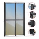 Ver imagem 2 de Porta de Correr 2 Folhas Moveis 210 X 200 Elite com Fechadura Tetra Vidro Reflex