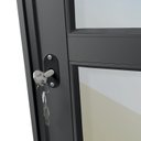 Ver imagem 6 de Porta de Correr 3 Folhas Moveis Sequenciais 210 x 240 Elite com Fechadura Tetra Vidro Reflex Mix Preto Brimak
