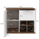 Ver imagem 4 de Balcão Gabinete Suspenso para Banheiro 70cm 01 Gaveta Veneza B06 Branco Nogal - Lyam Decor