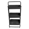 Organizador Carrinho Multiuso 3 Prateleiras Preto - Casambiente - 3