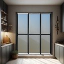 Ver imagem 1 de Porta de Correr 3 Folhas Moveis Sequenciais 210 x 240 Elite com Fecho Automático Vidro Reflex Preto/Mix Brimak