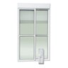 Porta de Correr com Persiana integrada com Motor e Controle Remoto 2 Folhas Móveis 220 X 180 Elite com Fecho Automático Vidro Liso Brimak - 3