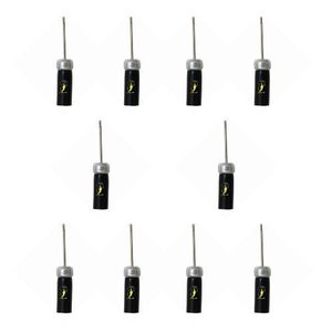 24 Bico Agulha P/ Bomba de Ar Encher Inflar Bolas Futebol Jfit