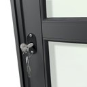 Ver imagem 6 de Porta de Correr 2 Folhas Moveis 210 X 120 Elite com Fechadura Tetra Vidro Liso