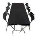 Ver imagem 4 de Mesa Maleta Preta Dobrável 1,80m