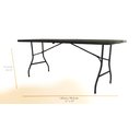 Ver imagem 3 de Mesa Maleta Preta Dobrável 1,80m