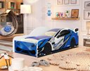 Ver imagem 5 de Cama Carro Solteiro Azul Full com Colchão