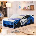Ver imagem 2 de Cama Carro Solteiro Azul Full com Colchão