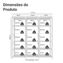 Ver imagem 4 de Estante Armário Multiuso para Livros 177cm Madesa