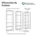 Ver imagem 5 de Estante Armário Multiuso para Livros 177cm Madesa