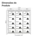 Ver imagem 4 de Estante Armário Multiuso para Livros 177cm Madesa