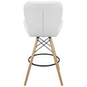 Ver imagem 5 de Kit 6 Banquetas Slim Eiffel Wood Estofada
