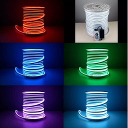 Mangueira Led Neon Rgb Colorida 15m Controle Fonte 110v - 2