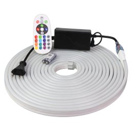 Mangueira Led Neon Rgb Colorida 15m Controle Fonte 110v - 4