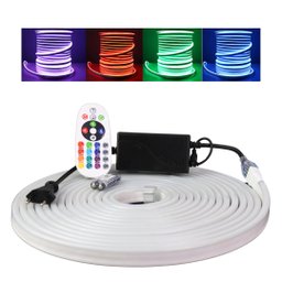 Mangueira Led Neon Rgb Colorida 15m Controle Fonte 110v - 1