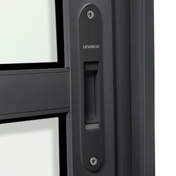 Porta de Correr com Travessas 4 Folhas Moveis 210 X 200 Elite com Fechadura Tetra Vidro Liso - 5