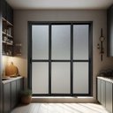 Ver imagem 1 de Porta de Correr 3 Folhas Moveis Sequenciais 210 x 120 Elite com Fecho Automático Vidro Liso Preto Brimak