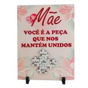 Ver imagem 1 de Porta Retrato Azulejo Presente Dias Das Mães Flores Rosas Exclusivo 1 5 X 20 Cm Coleção Tea & Amor a