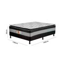 Ver imagem 3 de Cama Box Casal D28 Super Luxo com Pillow 138x188x50cm Allflex