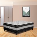 Ver imagem 1 de Cama Box Casal D28 Super Luxo com Pillow 138x188x50cm Allflex