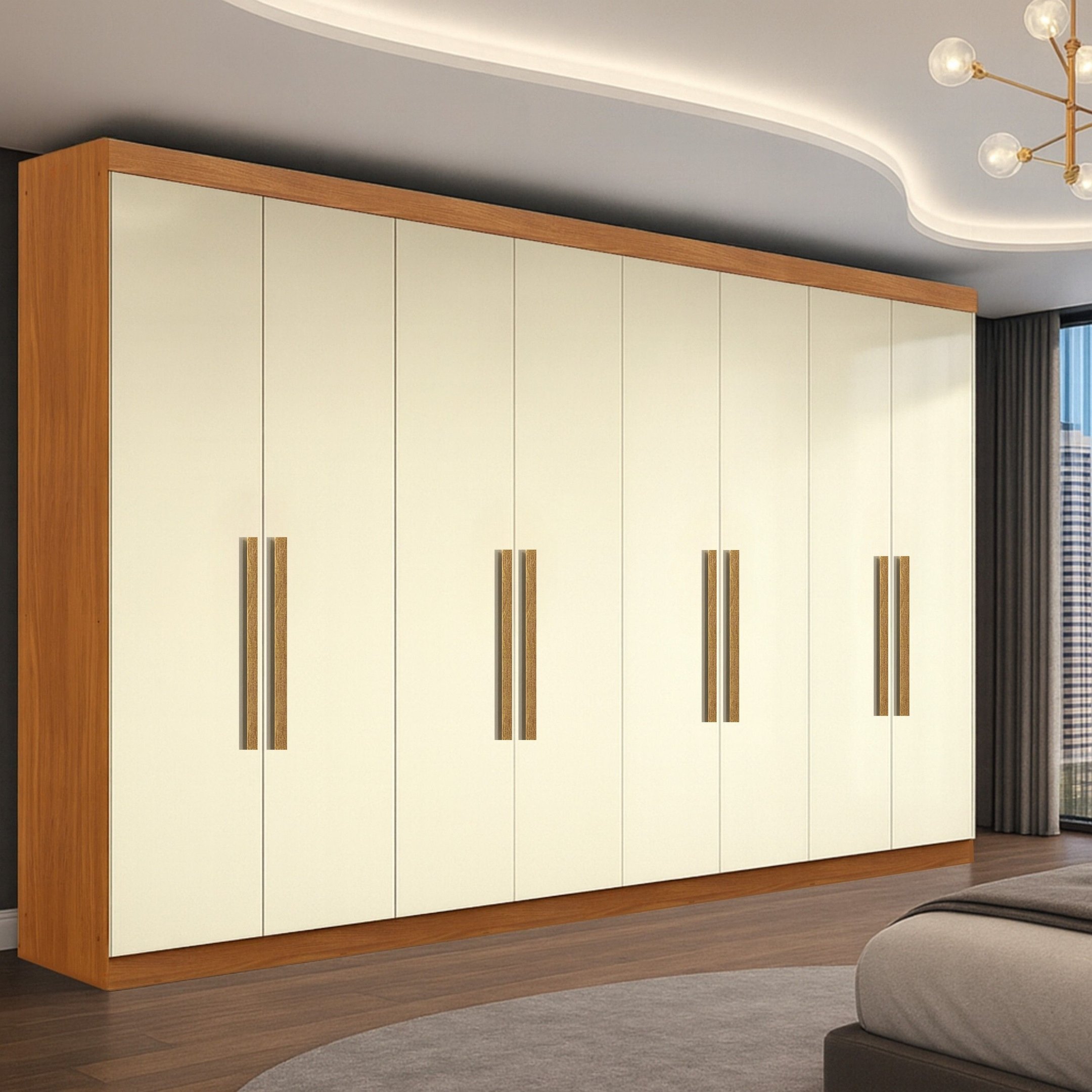 Guarda-Roupa 8 Portas 4 Gavetas Paris