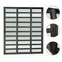 Ver imagem 2 de Porta de Correr com Travessas 3 Folhas Moveis Sequenciais 210 X 180 Elite com Fecho Automático Vidro