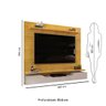 Painel de Tv Rack Suspenso Até 60 Polegadas 2 portas Turim - ÉdeCasaMóveis                                                                      - 9