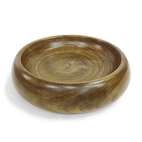 Centro de Mesa Redondo em Madeira Decorativo 30cm
