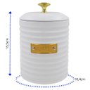 Ver imagem 2 de Porta Café de Metal com Tampa Friso Branco 15,5cm