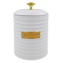 Ver imagem 3 de Porta Café de Metal com Tampa Friso Branco 15,5cm