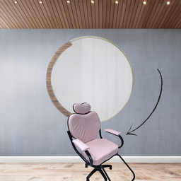 Cadeira Rosa Salão Beleza Cabelereira Barbeiro Henvifer - 2