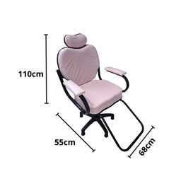 Cadeira Rosa Salão Beleza Cabelereira Barbeiro Henvifer - 3
