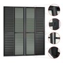 Ver imagem 2 de Porta de Correr Venez. 6 Folhas Moveis 210 x 240 Elite com Fecho Automático Vidro Liso Preto Brimak