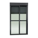 Ver imagem 3 de Porta de Correr com Persiana integrada 2 Folhas Móveis 220 X 120 Elite com Fecho Automático Vidro Liso Brimak