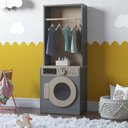 Ver imagem 1 de Lavanderia Infantil Vicenza para Crianças a Partir de 2 Anos Cinza Oft Móveis