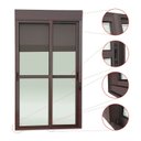 Ver imagem 2 de Porta de Correr com Persiana integrada 2 Folhas Móveis 220 X 120 Elite com Fecho Automático Vidro Liso Brimak