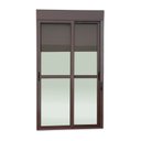 Ver imagem 3 de Porta de Correr em Alumínio com Persiana Manual 2 Folhas Vidro incolor 220x200 Elite Brimak
