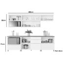 Ver imagem 5 de Cozinha Completa 6 Peças Marquesa 3 Aéreos 3 Balcões C6p42 Nature Verde