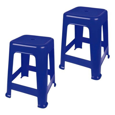 Banqueta Plástica Bela Vista Suporta até 120 Kg Mor 02 Und