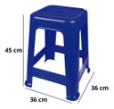 Ver imagem 2 de Banqueta Plástica Bela Vista Suporta até 120 Kg Mor 02 Und